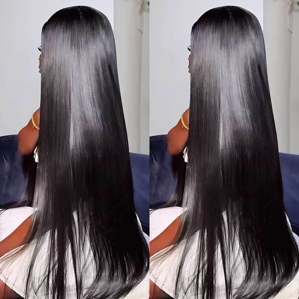 5X5 HD Lace Closure 250 Density Put On Go Glueless Bone Brazilian Human Plucked Pre Cut With Baby Hair Bleached Knots 3S Ready To Silky Straight Wigs 