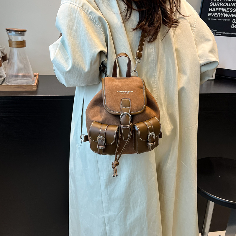 Free shipping designer bag Multi-pocket Backpack New Autumn Winter Matte Mini Backpack Travel Photography Versatile School Bag