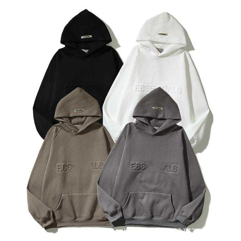 Autumn Winter New Embossed American Style Trendy Brand Letter Hoodie Mens Sweatshirt H251027
