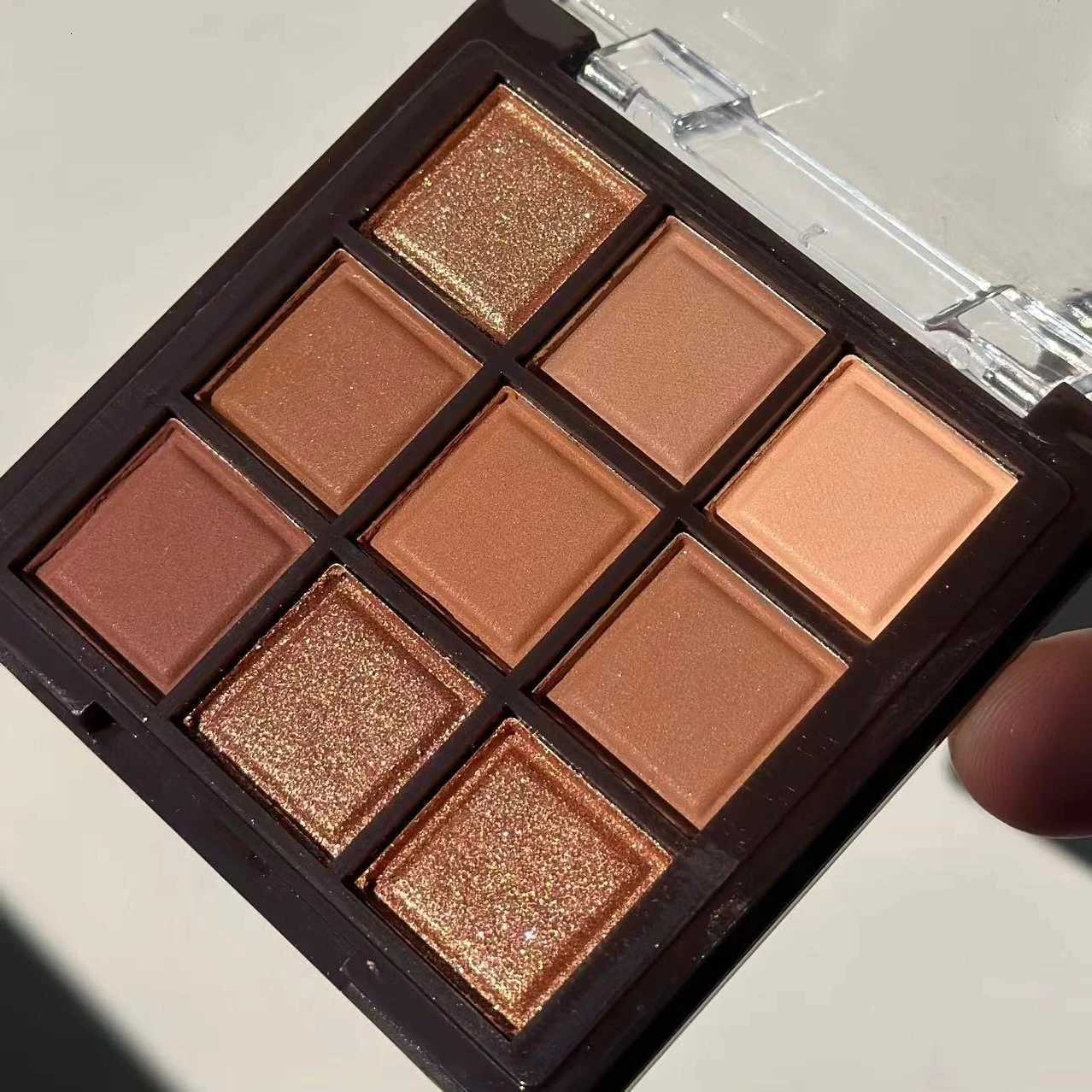 halloween 9 Color Chocolate Eyeshadow Palette Matte Shimmer Earth Tones Smooth Pigment Brighten Under EyeXJ251027