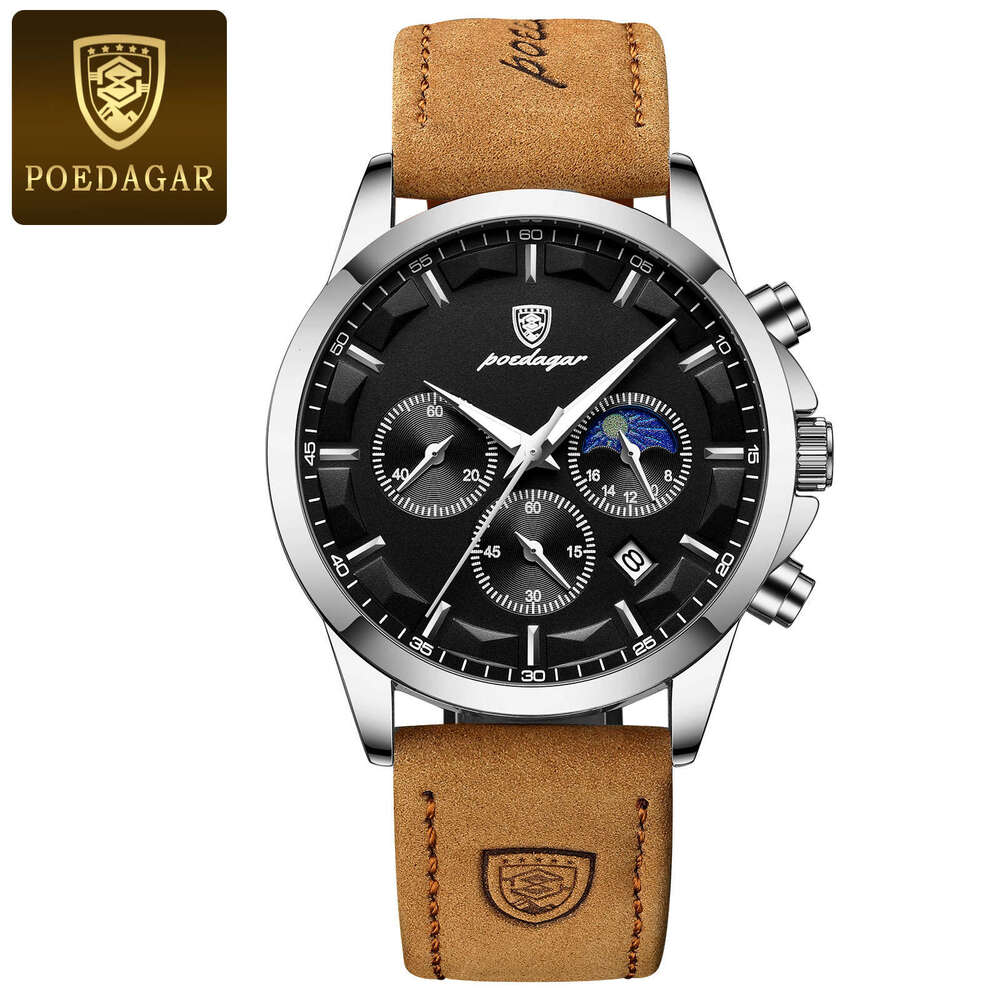 Swiss Brand New Waterproof Men's Multifunctional Fashion Quartz Watch Live Streaming