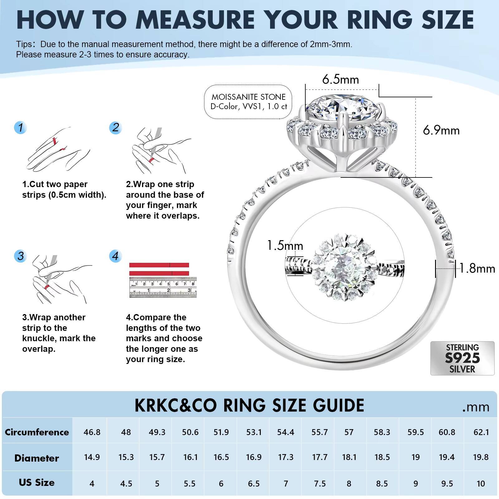 Fine Jewelry Engagement Ring Moissanite GRA Certificate White Gold Plated 925 Sterling Silver Moissanite Rings Jewelry Women