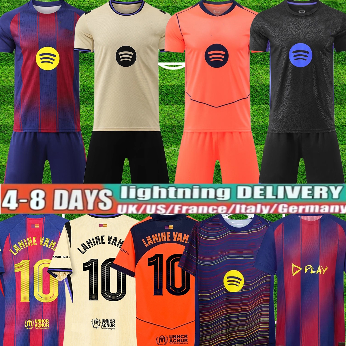 Barcelonasoccer jersey 25 26 LAMINE YAMAL Barcelonaes LEWANDOWSKI OLMO Cactus Jack Limited Edition GAVI camiseta de futbol PEDRI FERRAN barcelone RASHFORD 14