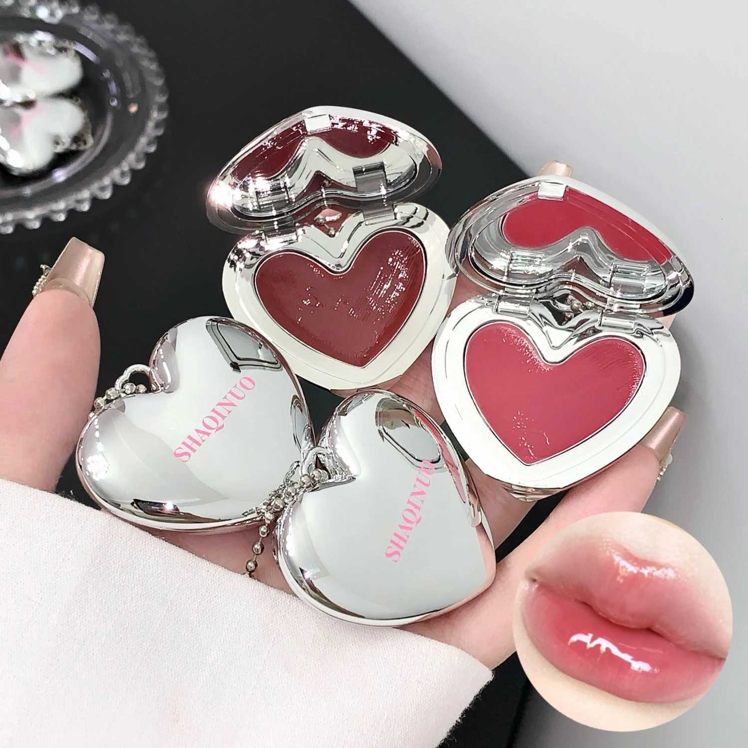 Low Saturation Mirror Lipstick Cream Water Light Solid Lip Gloss Moisturizing Glass Lip Tint Sexy Nude Red Lips Makeup Cosmetics W251027