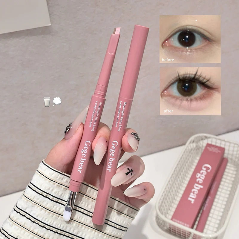 Twotone Lying Silkworm Pen Paste Under Eye Liner Nude Pink Beige Lower Eyelid Highlighter Contour Brighten Shadow Makeup Pencil 251027