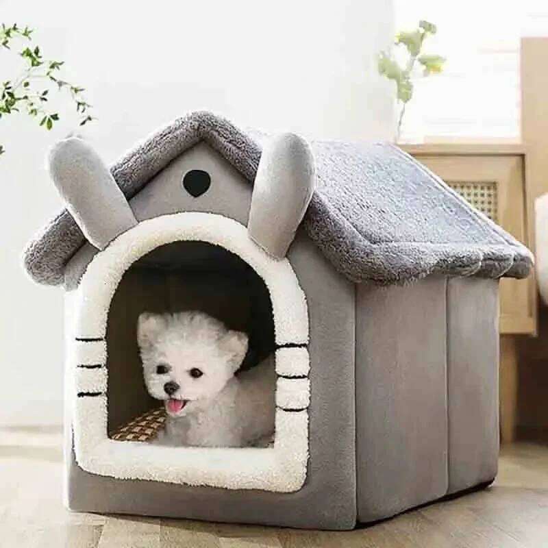 designer brand Indoor Warm Soft Pet Tent House Dog Kennel Cat Bed with Removable Cushion Suitable for Small Medium Large Pets Ind