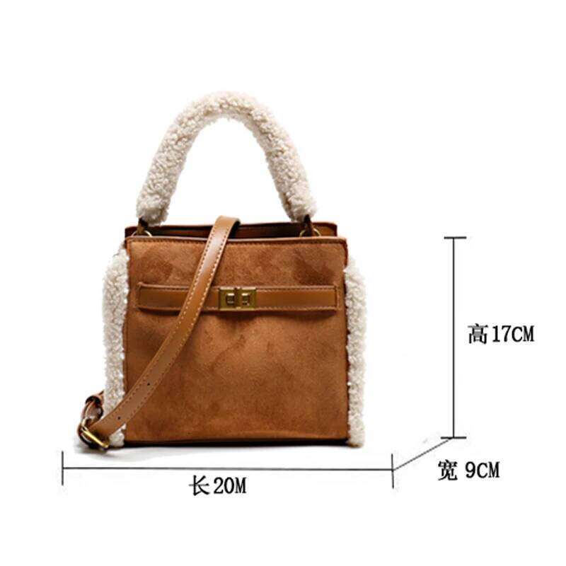 Designer Luxury Women S Plush Tote Bag Classic Designer In Autumn Winter Ladies Handbag Large Capacity Shoulder Crossbody Bags And Purses