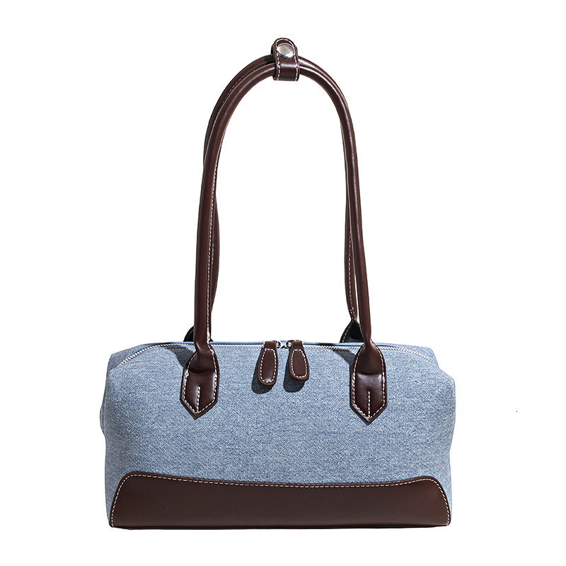 Free shipping designer bag Denim Blue Bag Women New Shoulder Underarm Bag Simple Fashion Large Capacity Handbag Baguette Bag