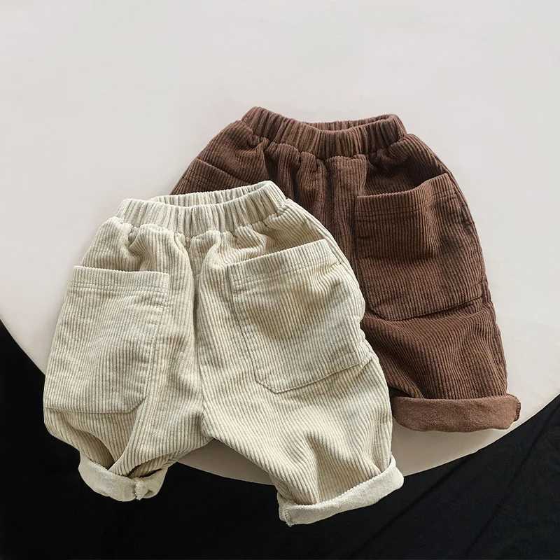 Autumn New Children Corduroy Wide Leg Pants Baby Girls Loose Harem Pants Fashion Boys Solid Casual Trousers Kids Toddler ClothesT251027