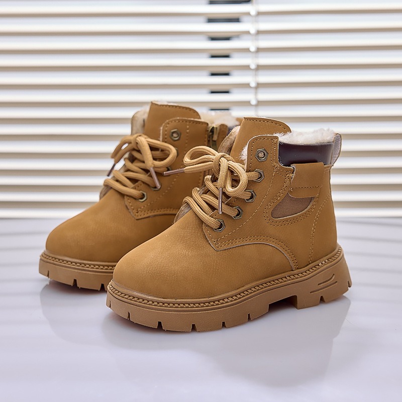 Kids Angle Boots for Boys Toddler Winter Warm Snow Boots Shoes Kidszworld Child Girls Snow Boots Winter Shoes Size 21 - 30 K1218