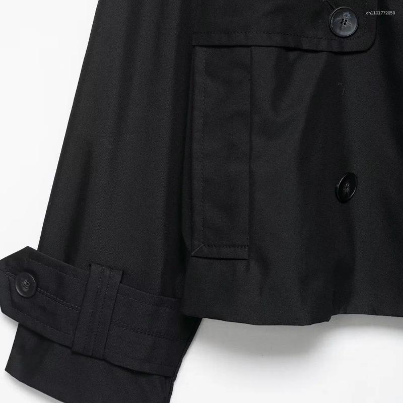 Women's Jackets Loose Fitting Top With Collar Long Sleeved Double Breasted Button Pocket Autumn And Winter Fashion Short Win