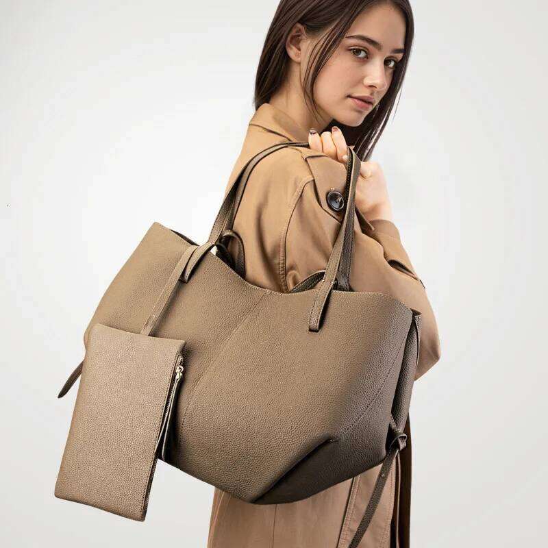 Jonlily Women Genuine Leather Shoulder Female Fashion Handbag Totes High Capacity Commuter Bag Casual Daybag Purse -Kg2019 251027