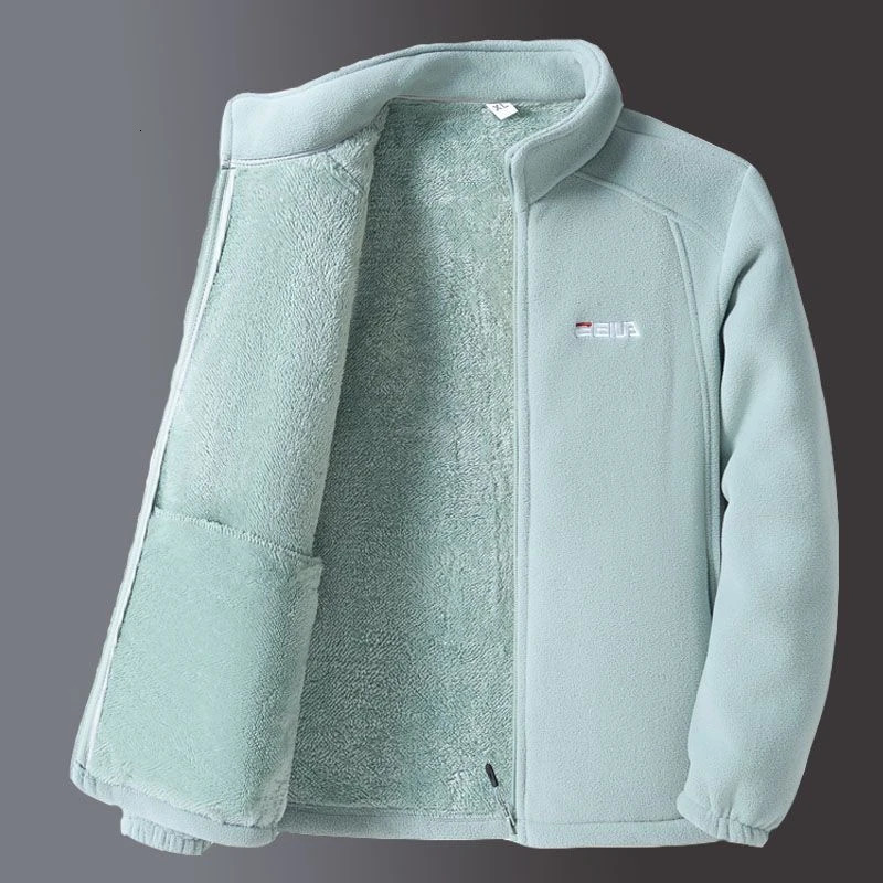 Plus Size Middleaged Elderly Womens Clothing Autumn Winter Thickened Fleece Cardigan Sweater Top Coat Casual Large Flee 251027