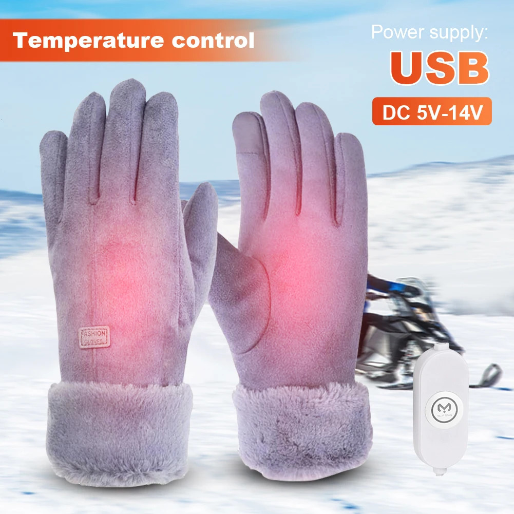 Winter Thermal Cycling Gloves 3 Gear Adjustment Heating Thermal Gloves 10000mAh Motorbike Racing Riding Gloves Windproof 251024