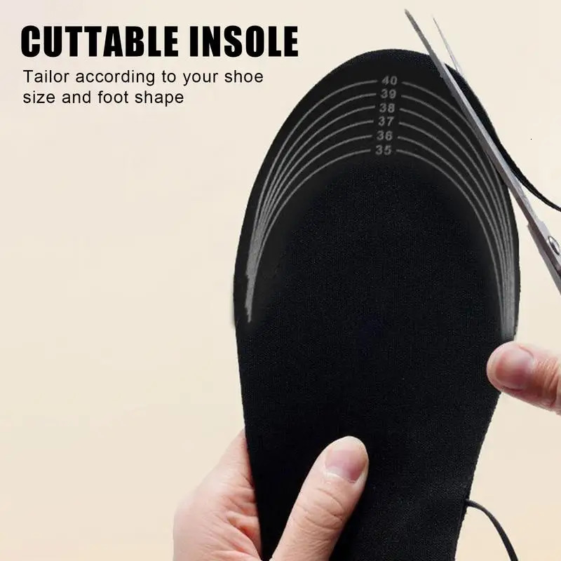 USB Heated Shoe Insoles Feet Warm Sock Pad Mat Electrically Heating Insoles Washable Winter Warm Thermal Insoles Unisex251020
