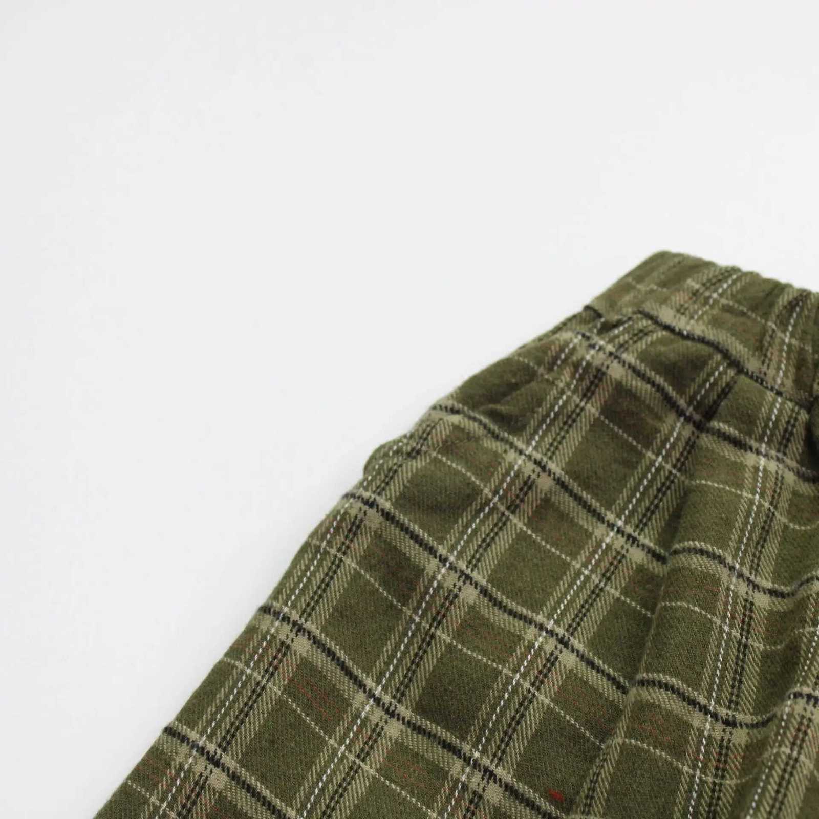 Kids Autumn Pants 2025 New Korean Spring Fall Fashion Boys Girls Casual Daily Plaid Loose Long Trousers AllmatchT251027