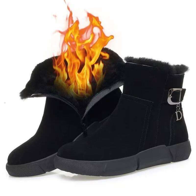 Snow for Women 2025 Winter New Thickened Warm Shoes Cotton Thick Bottom Anti-Slip Short Boots