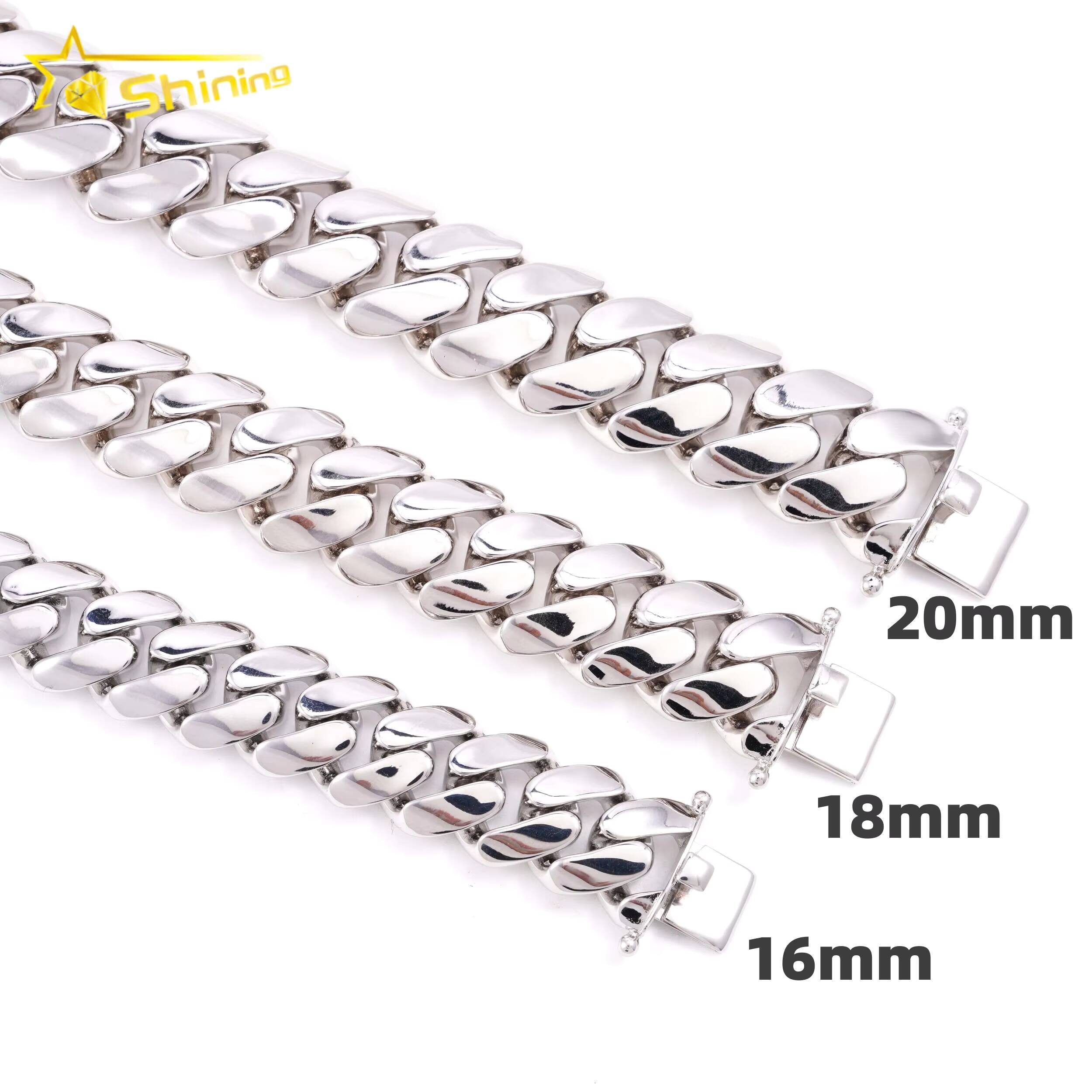 18K Gold Plated Hip Hop 16MM 18MM 20MM Brass Miami Cuban Link Chain Big Size Men Fashion Cuban Chain Necklace