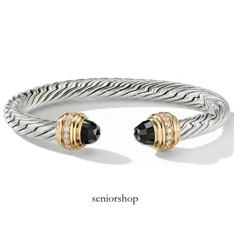 Designer Davidlys Yurmanly Bracelet Open Bracelet With Man Wire Bangles Bracelet For Women Cross Bangle Bracelet Christmas Gifts Bracelet 437