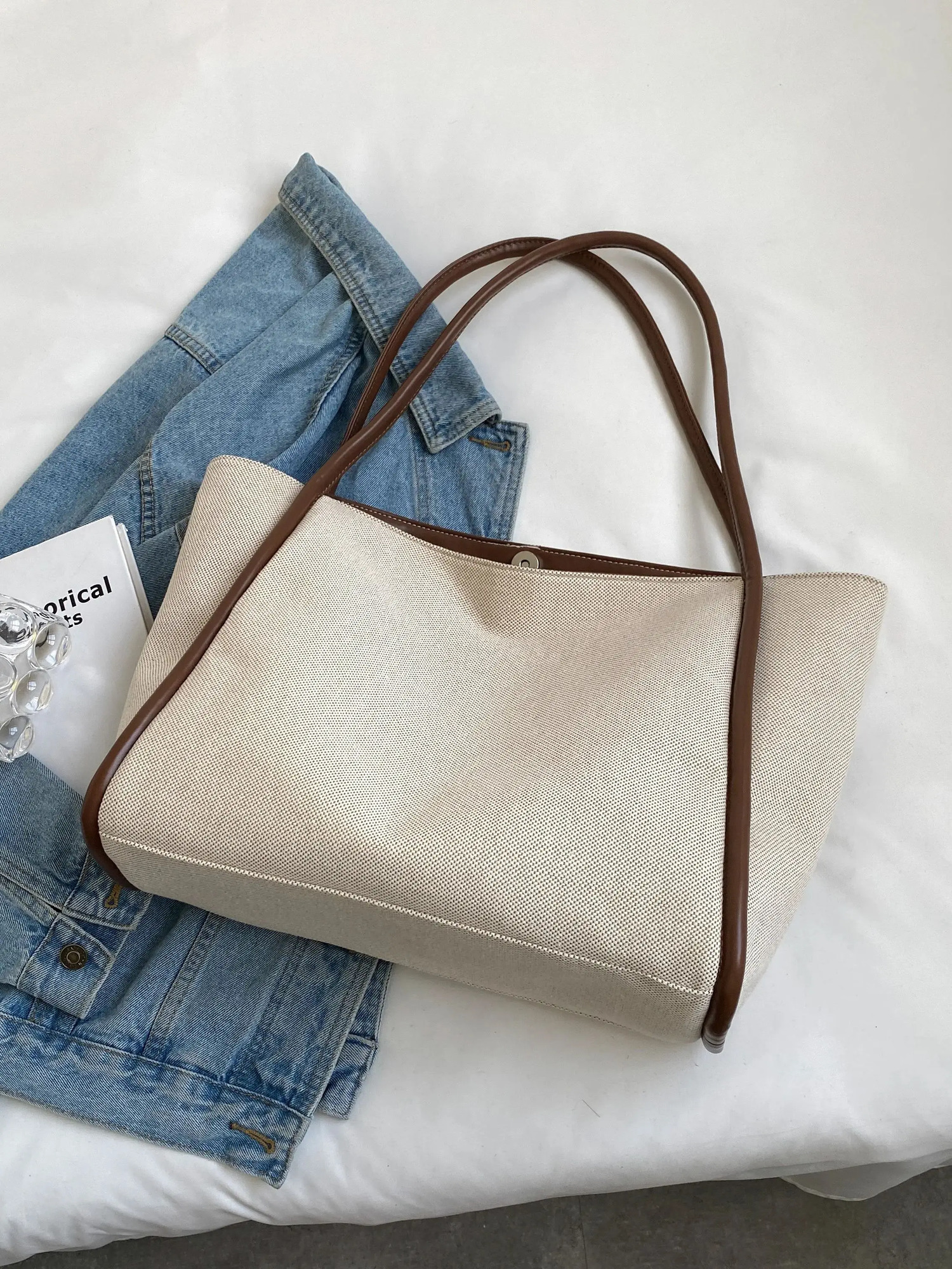 1 Piece Ladies Large Capacity Shoulder Tote Bag fashion Womens Suitable for Mommy Daily 251014