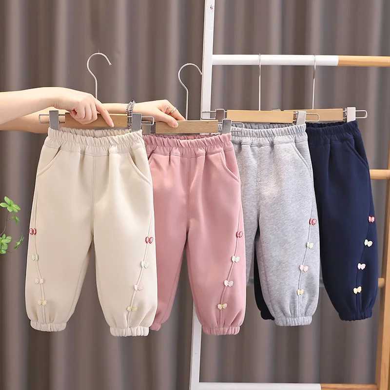 New Autumn Winter Baby Girls Clothes Children Casual Printed Thicken Warm Pants Toddler Clothing Kids Trousers Infant SportswearT251027