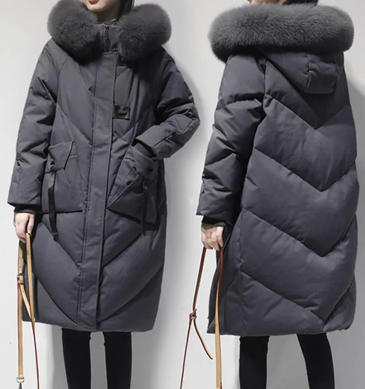 Black Winter Coat Womens Thick Down Cotton Jacket Women Loose Hooded Parker Oversized Female Warm Overcoat 251027