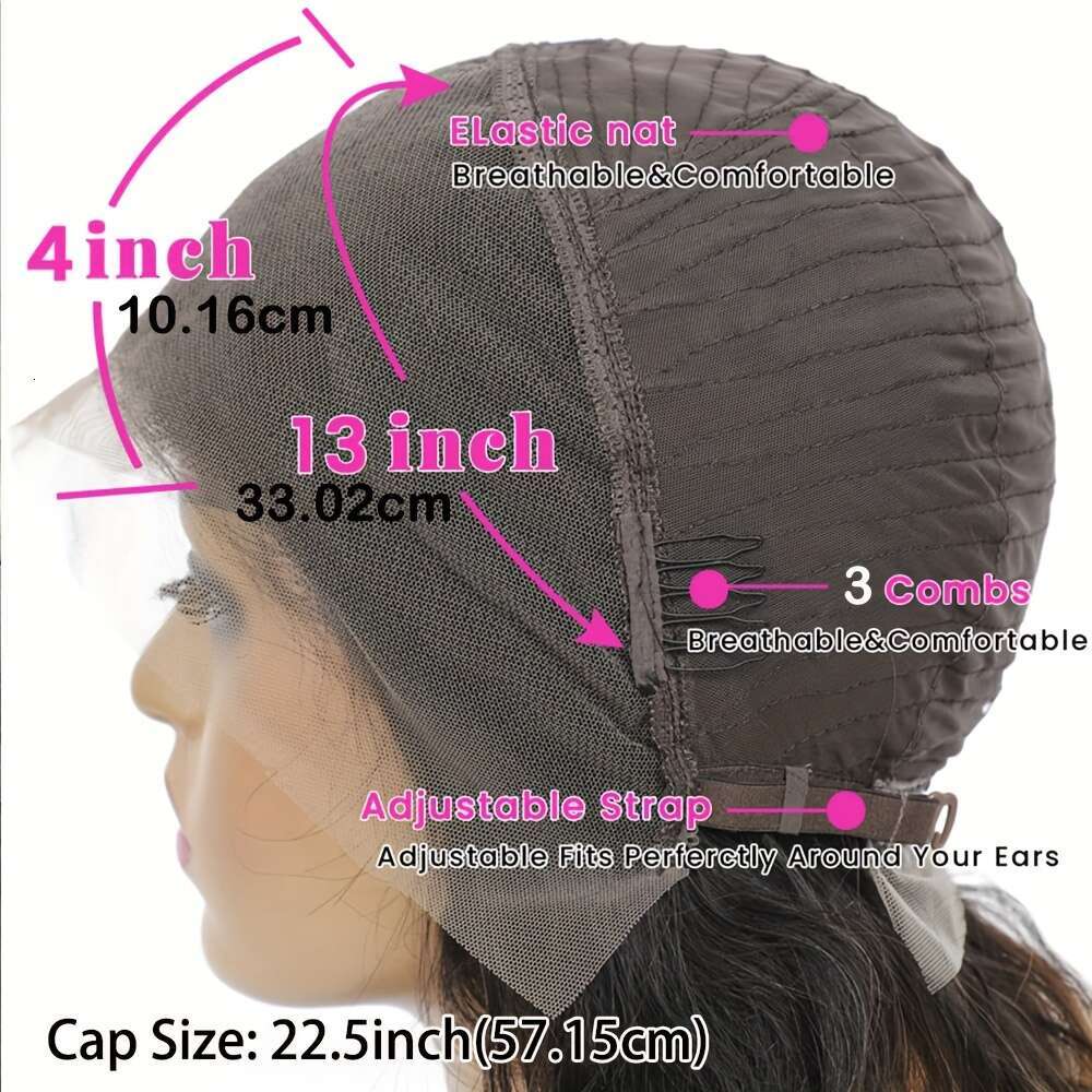 Brazilian Short Bob Wig For Women, 13X4 Lace Frontal, 200% Density, Vacation Style Straight Wig, Natural Black, Heat Resistant, Comfortable Fit, Human