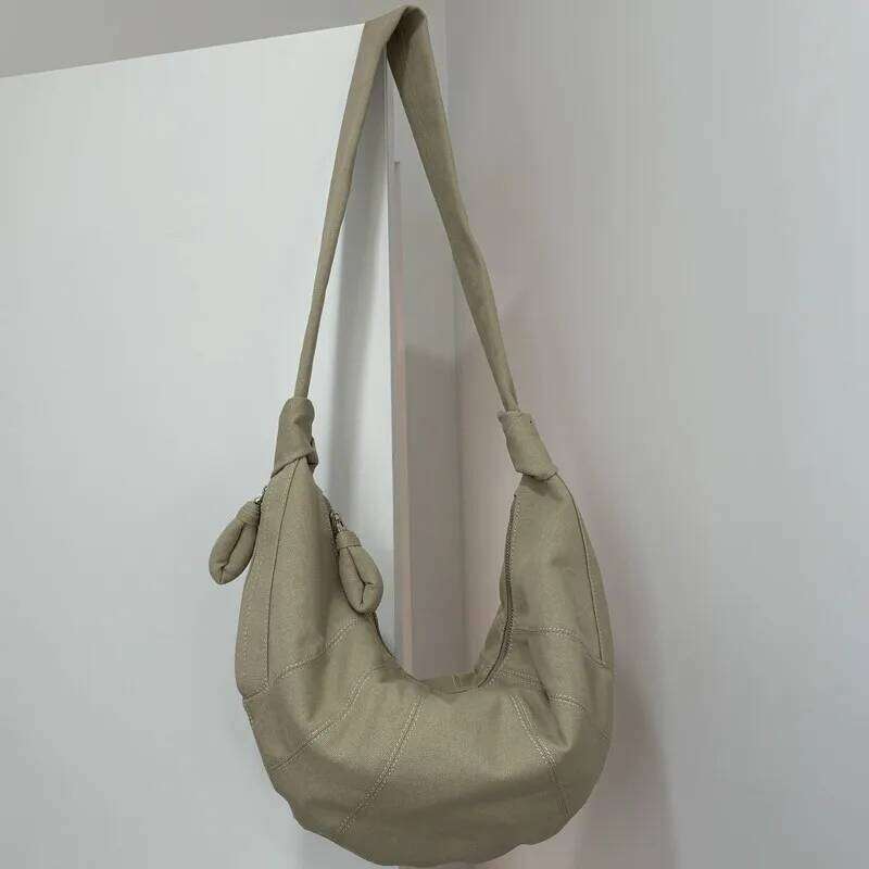 Designer Luxury Line Croissant New Niche Design Large Capacity Old Casual Shoulder Fashionable Lazy Crossbody Bag For Men And Women