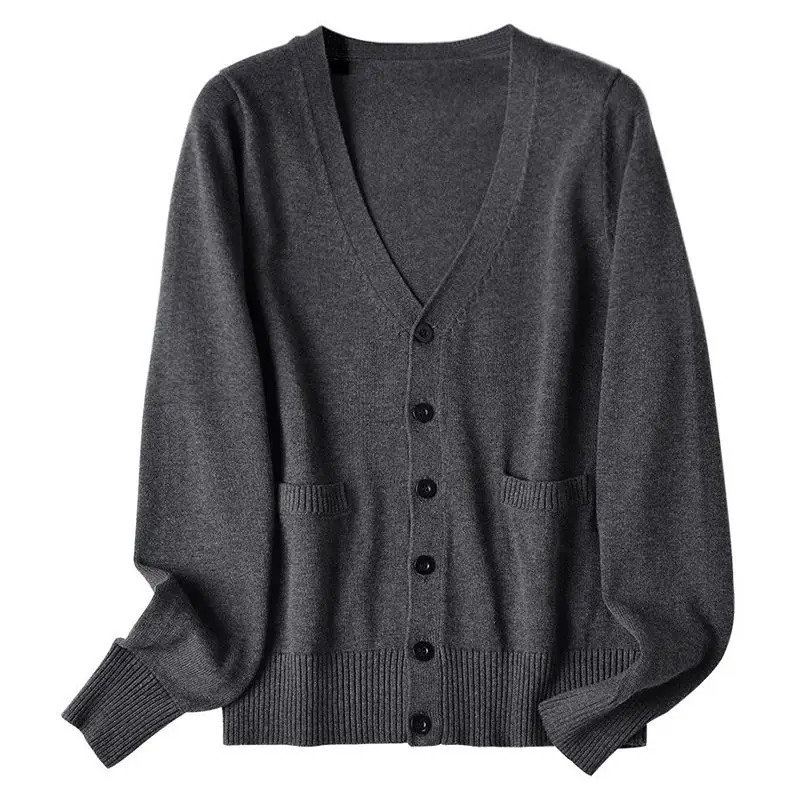 Schools Original Jk Uniform Suit Outer Sweater Japanese College Style Knitted Gray Cardigan 251027