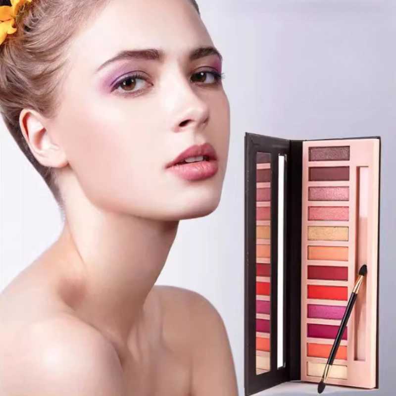 12Color Matte Shimmer Glitter Eye Shadow Palette Makeup Eye Beauty Eyeshadow Palettelong Lasting Nonsmudged Earth Color MakeupXJ251027