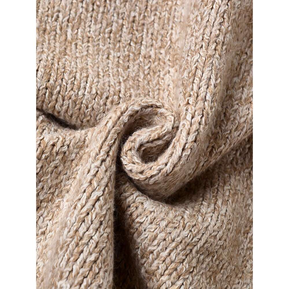 Vintage Stylish Leopard Print Pullover Sweater For Women, Autumn And Winter Top.