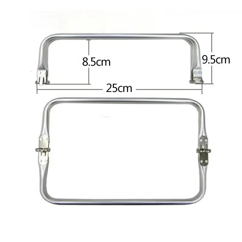 10PCS 2030cm Silver Metal Frame For Purse Doctor Aluminium Tube Handle bag Accessories Clutch Parts 251027