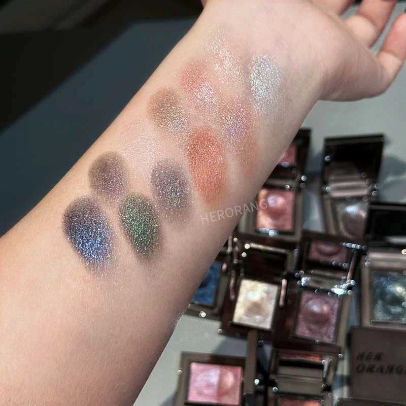 Chameleon Dark Green Eyeshadow Palette Fine EasyToApply Sparkling Pearlescent Mashed Potato Eye Shadow Brightening MakeupXJ251027