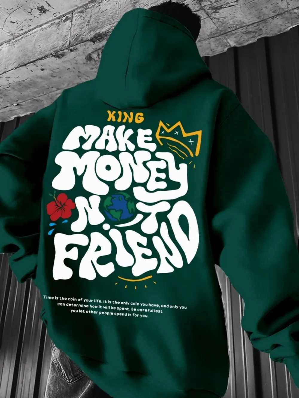 2025 New Mens Autumn Personalized Letter Graffiti Printed Soft and Comfortable Hoodie Outdoor Street Style Clothing W251027