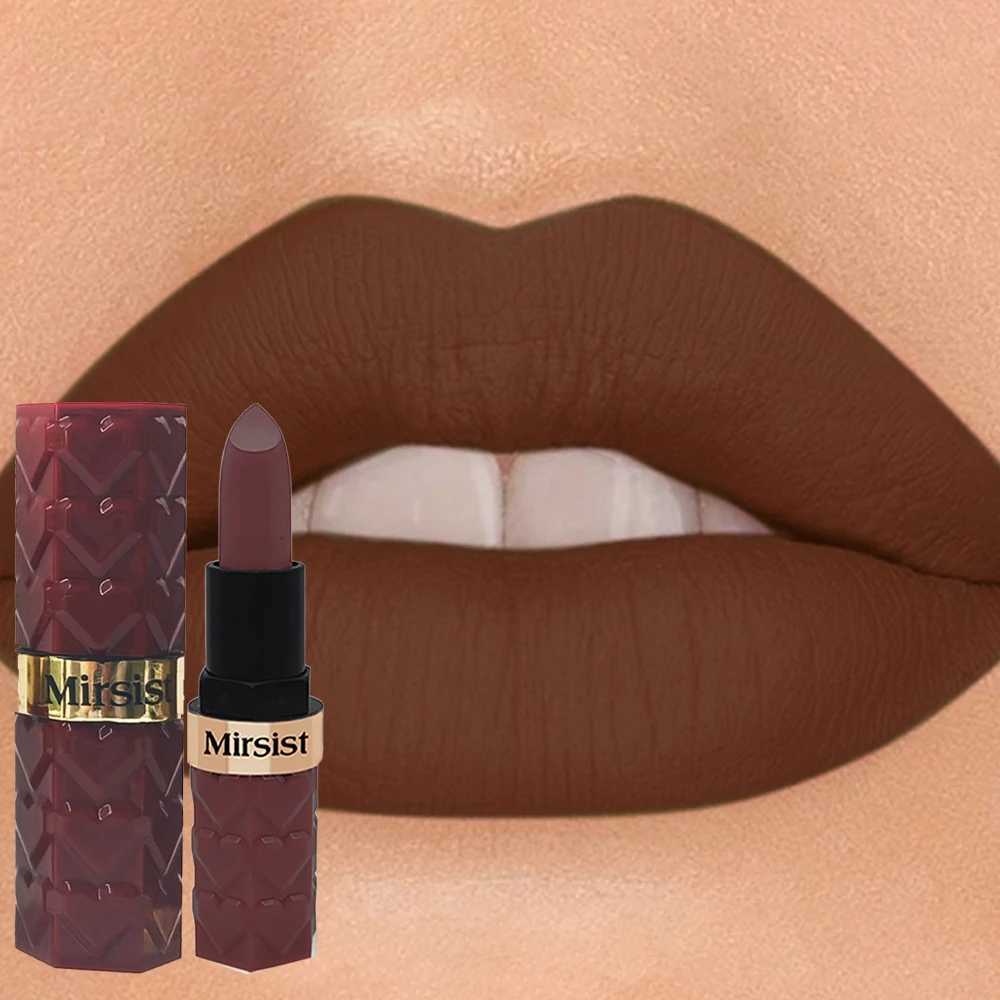 Silky Matte Velvet Nude Peach Lipstick Waterproof Long Lasting Natural Lip Stain Not Easy Fade Lip Balm Women Lip Stick Cosmetic W251027