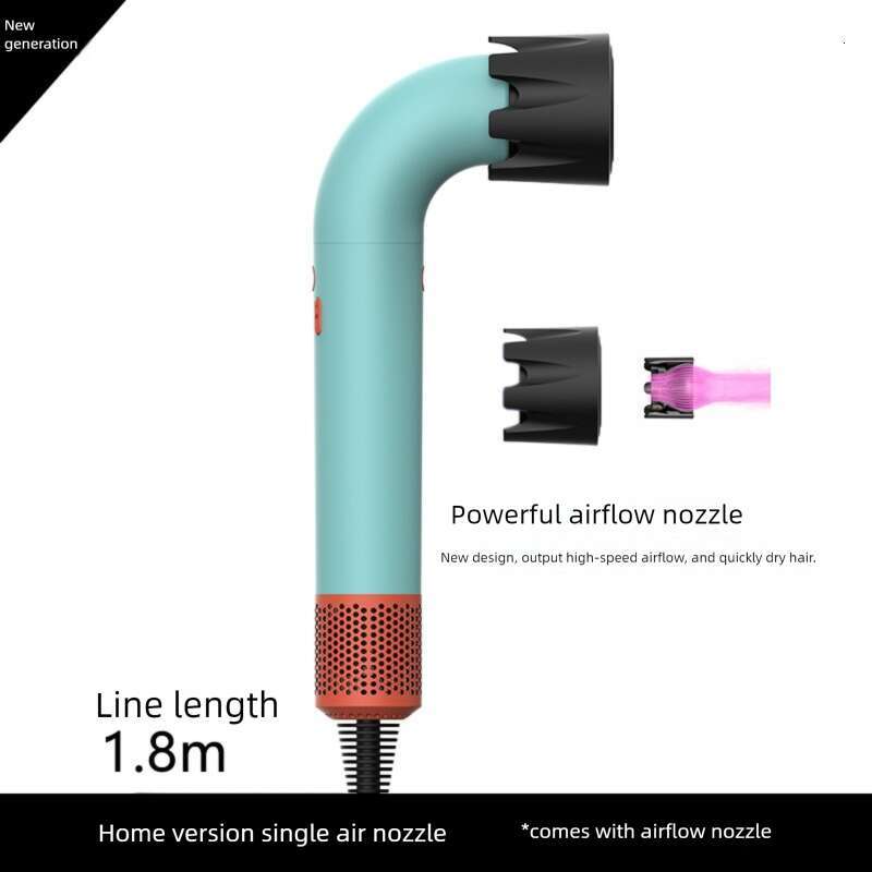New HD Curved Pipe Negative Ion Salon High Speed Electric Home Use Hair Dryer