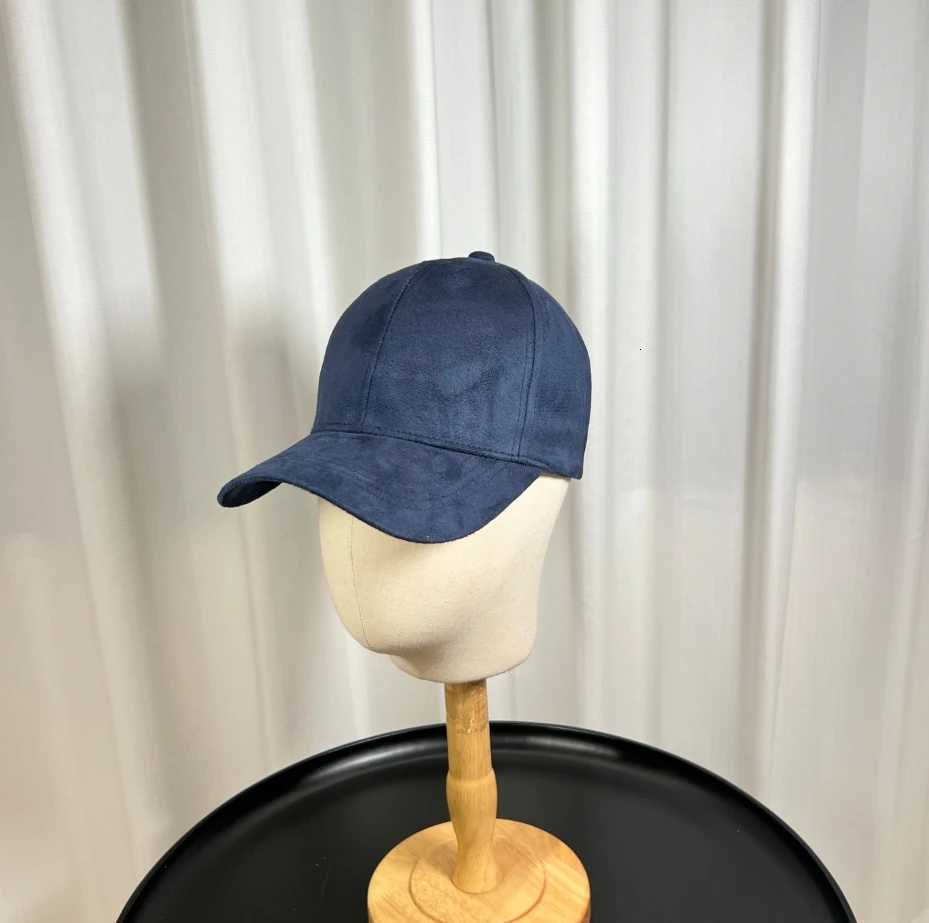 Fashion Adjustable Suede Baseball Caps For Men Women Autumn Winter Solid Retro Snapback Hip Hop Hat Unisex Street Sun Visor CapsW251027