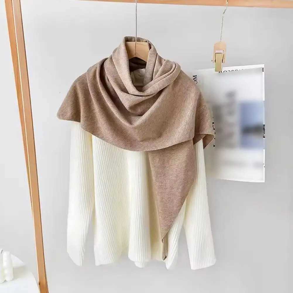 fashion Korean Triang scarf shawl Wens Neck Wrap Wool Bnded Fa Thicke Warm Shoder Shawl Winter GiftW251027