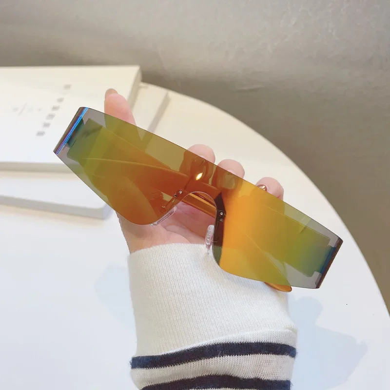 Cycling Sports Steampunk Sunglasses Women Y2k Punk Goggle Sun Glasses Men Silver Mirror Shades Fashion Eyewea Gafas 251023