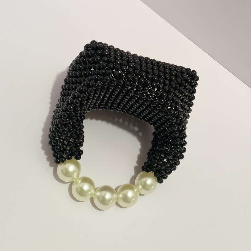 Women Handbag Large Capacity Handbag Handmade Woven Banquet Beaded Large Pearl Bag Internet Famous New Summer Handbag