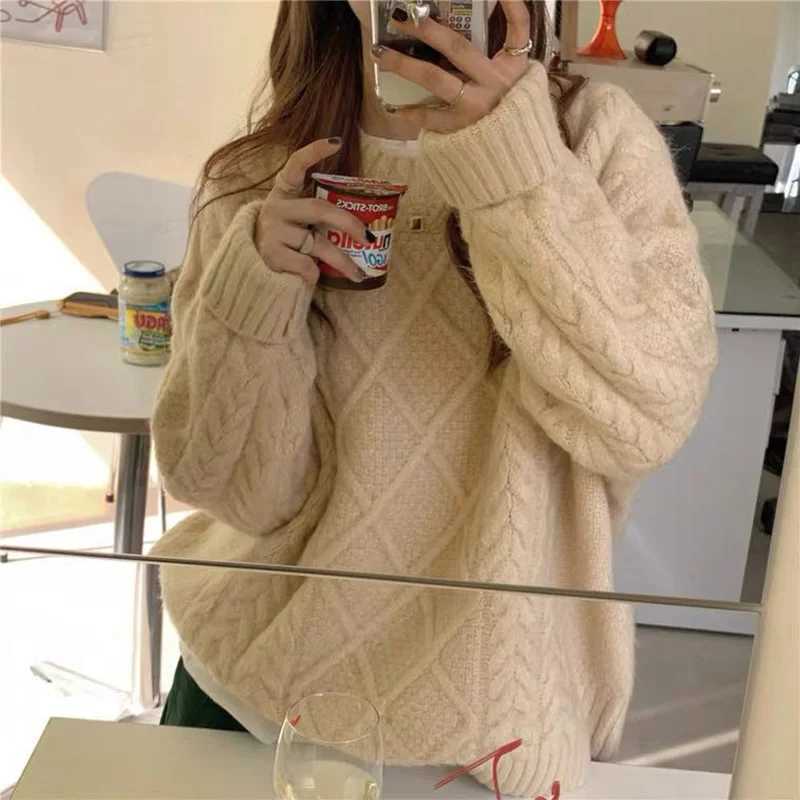 Fashion ONeck Knitted Solid Color Allmatch Sweaters Female Clothing 2023 Autumn New Casual Pullovers Long Sleeve Commute TopsT251027