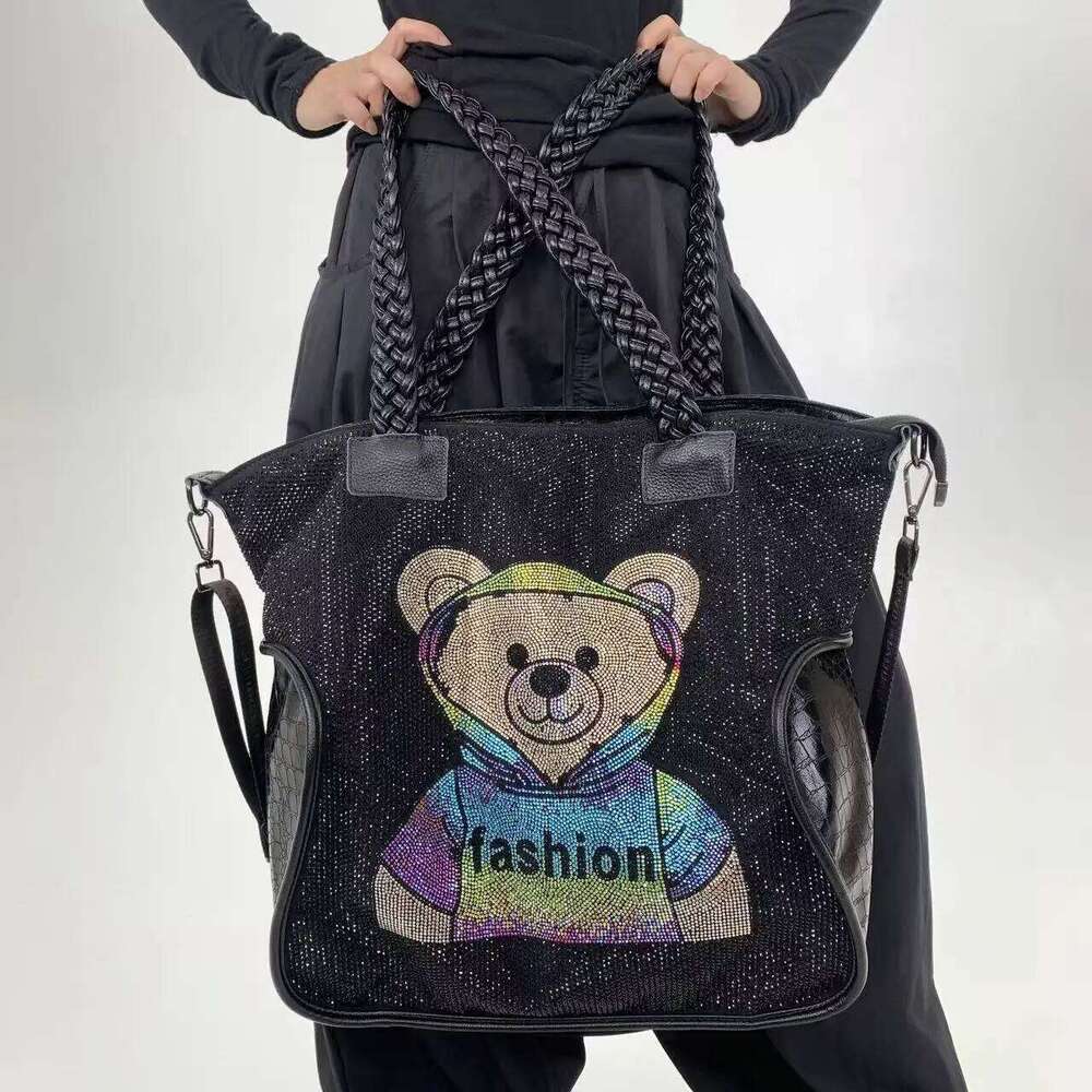 Ladies' Fashionable And Elegant Dia Embellished Shoulder Bag, Shining Personality, Luxurious Crossbody Handbag