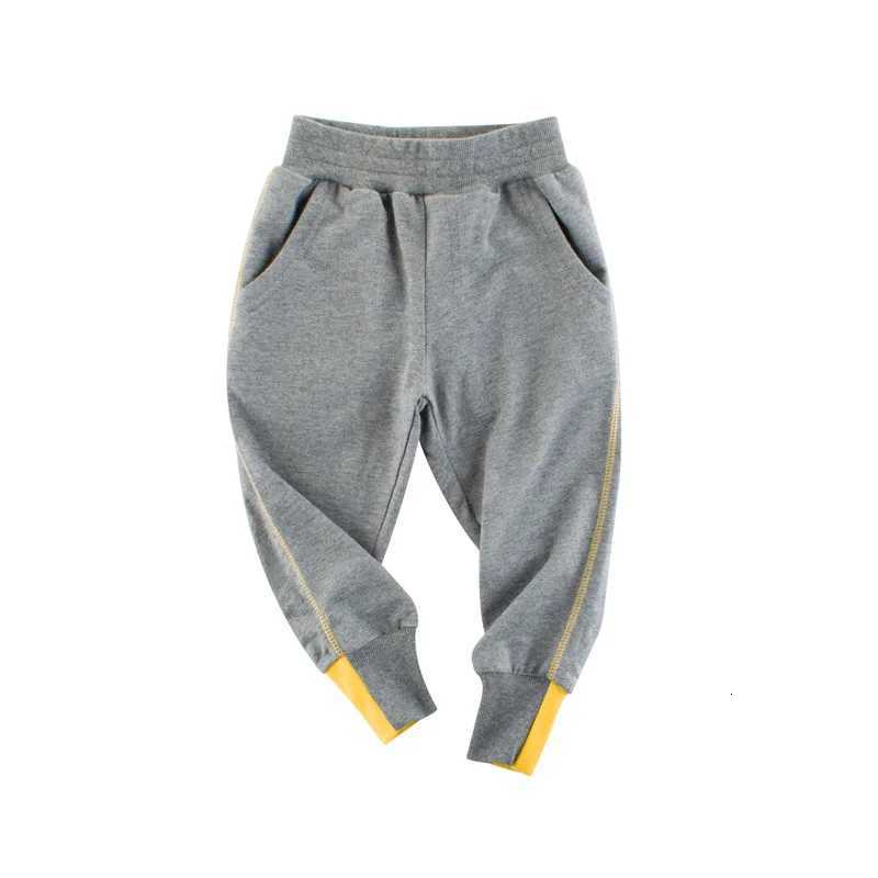 2024 Children Boys Girls Trousers Kids100 Cotton Solid Spring Autumn Sport Long Pants SweatpantsT251027