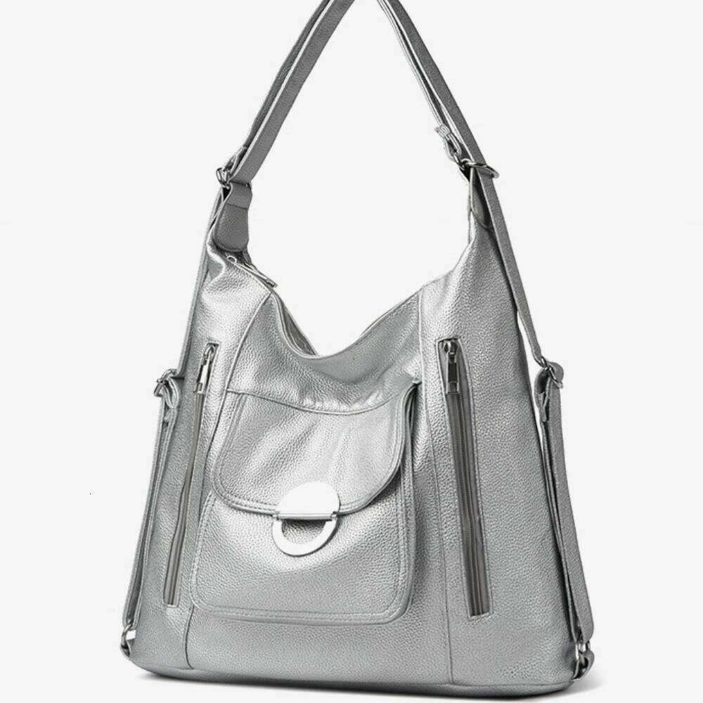 2025 Multifunction Female Casual Shoulder Bags Women High Capacity Soft Leather Backpack For Girls Rucksack Mochila