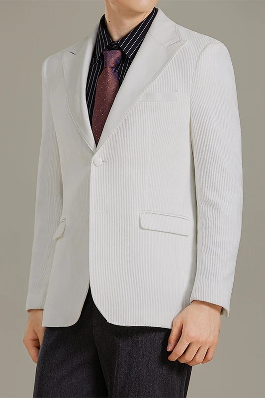 Autumn Winter Chenille Velvet PU Splicing Casual Suit Jacket Men Business Formal Suit Coat Banquet Party Wedding Blazers M5XL 251023