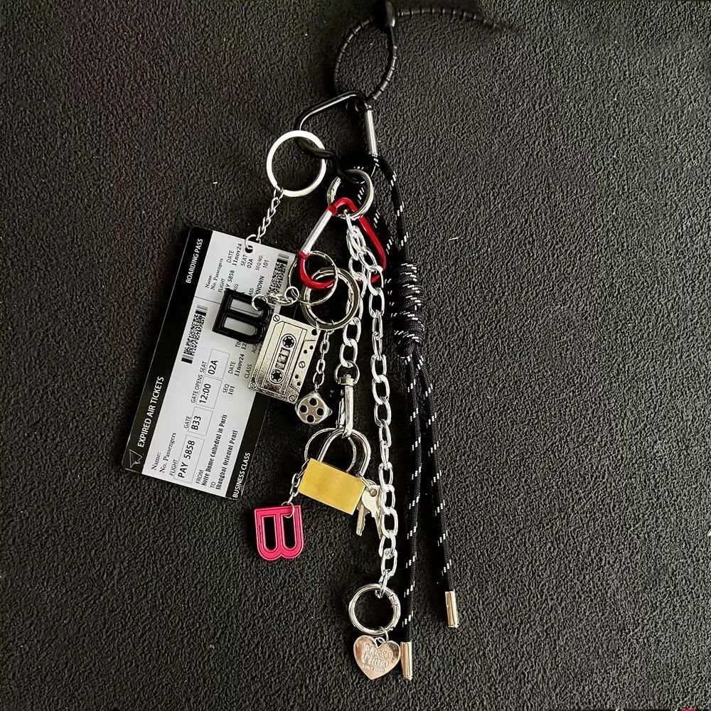 Creative Bag Pendant Locomotive Bag Rodeo Same Chain Decorative Keychain Pendant Mobile Phone Lanyard Fashion Accessories 251027
