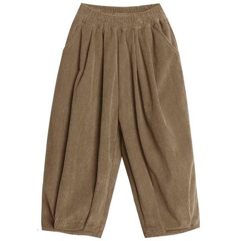 2025 New Childrens Corduroy Pants AutumnWinter Boys Corduroy Trousers 27T Girls Baby Elastic Waist Warm Harem PantsT251027