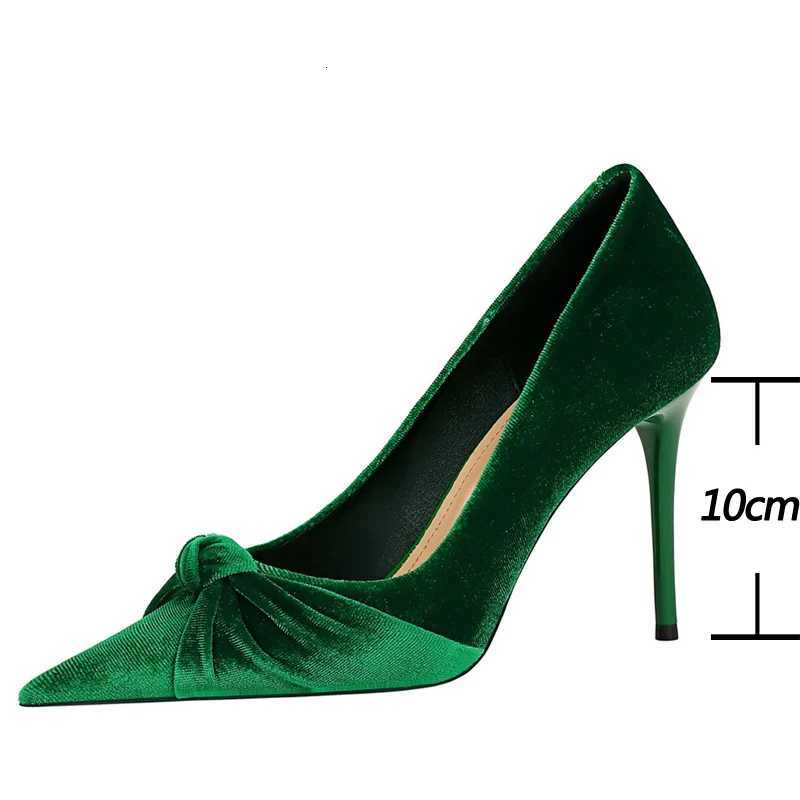 BIGTREE Shoes Bowknot Suede Women Pumps Fi New High Heels Pointed Stilettos Women Heels 2025 New Design Pumps Plus Size 43XJ251027
