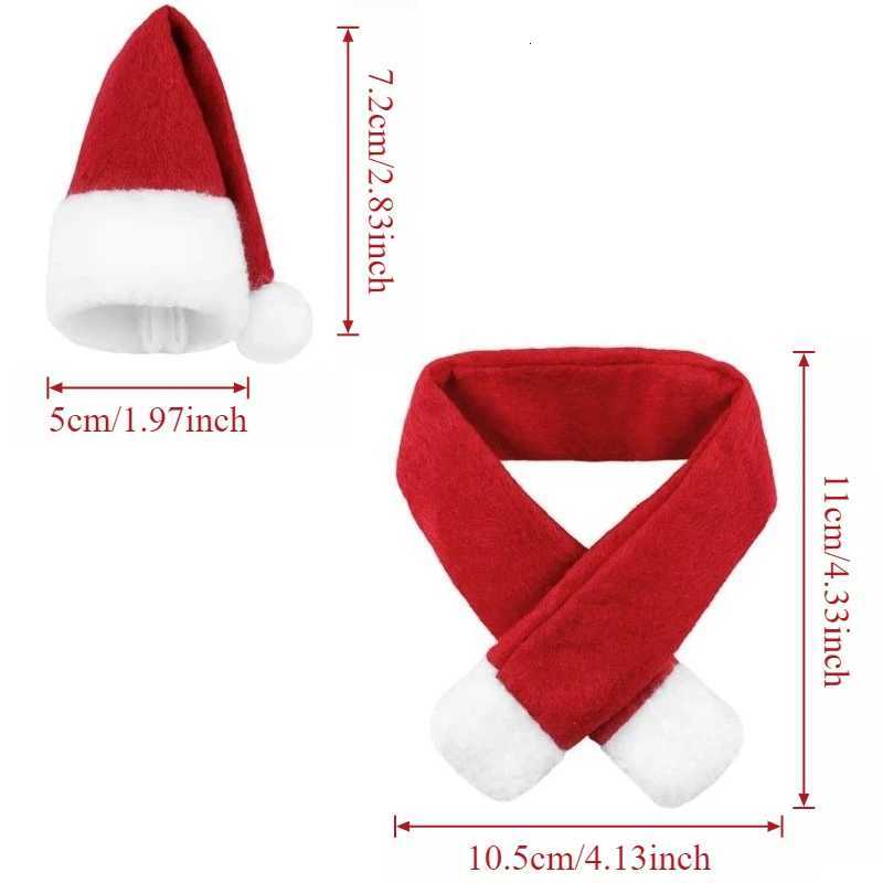 Red wine bottle decorations Christmas scarves and hats Christmas atmosphere decorations For wine bottles and beverage bottlesW251027