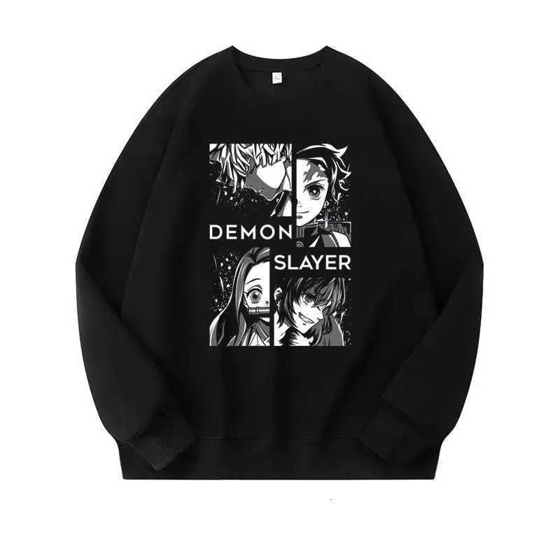 Demon Slayer cartoon animeKamado Tanjiro sweatshirt for men Nezuko and women fashionable personalized loose long sleeve top W251027